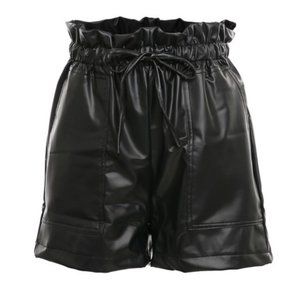 Faux Leather Shorts